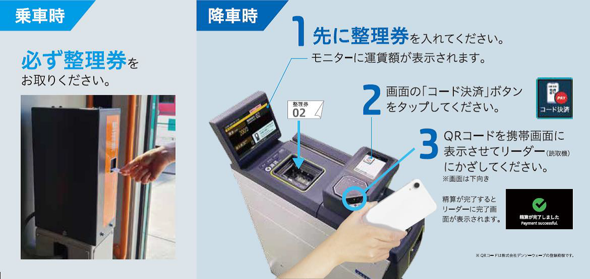 秋葉バスサービス株式会社にキャッシュレス（QRコード）決済用端末を提