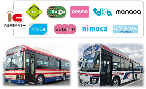 福島交通・会津バスの路線バス・高速バス※1で「交通系電子マネー」が利用可能になります！
