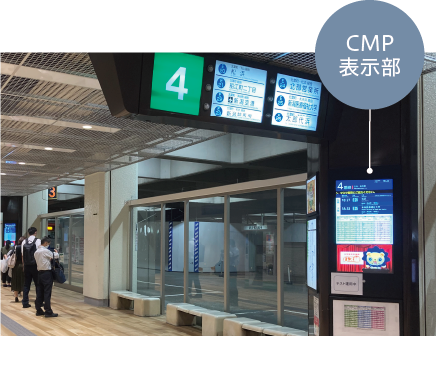 複数の表示器へ一括配信 CMP